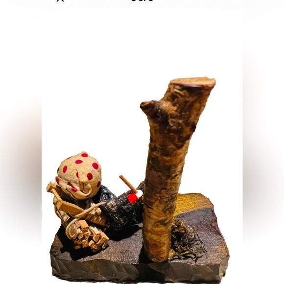 VTG kokeshi Japanese handmade Wooden figurine - Picture 3 of 4